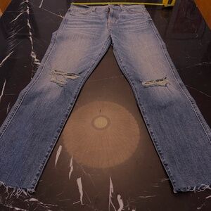7 For All Mankind narrow jeans with distressed knees - Size 29